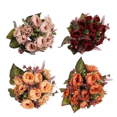 Pianta Artificiale Fiori Artificiali Bouquet da Sposa Decorazione Casa Giardino