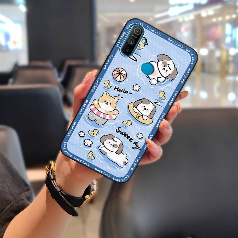 Fashion Design Back Cover Phone Case For OPPO Realme C3 With Fingerprint/Narzo 20A Full Wrap Durable Shockproof Cute TPU