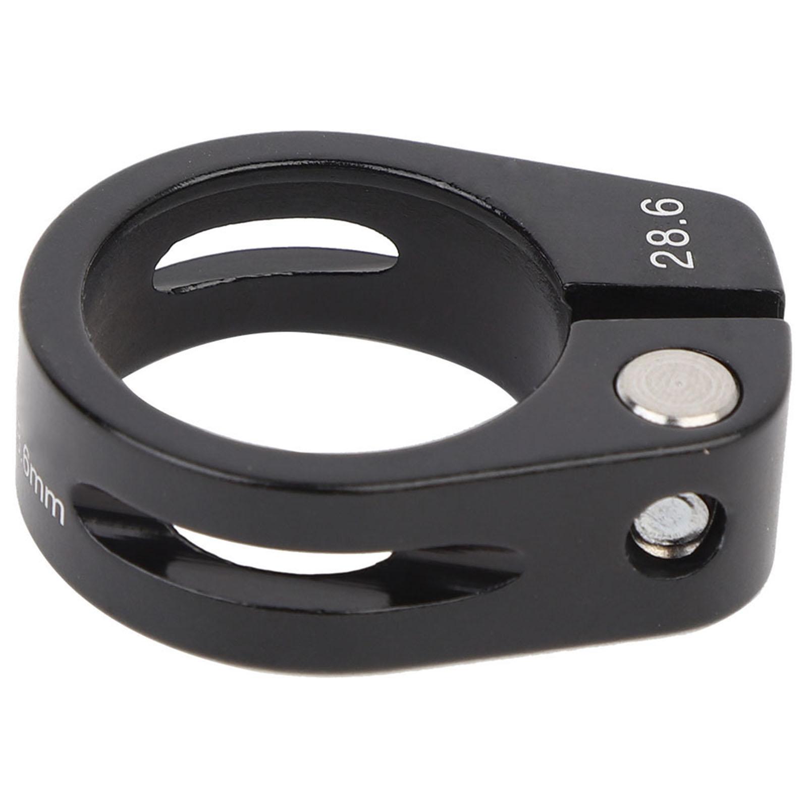 CANSUCC 28,6 мм алюминиевый сплав болт типа выхлопной трубы V-образный хомут для велосипеда(черный) чёрный