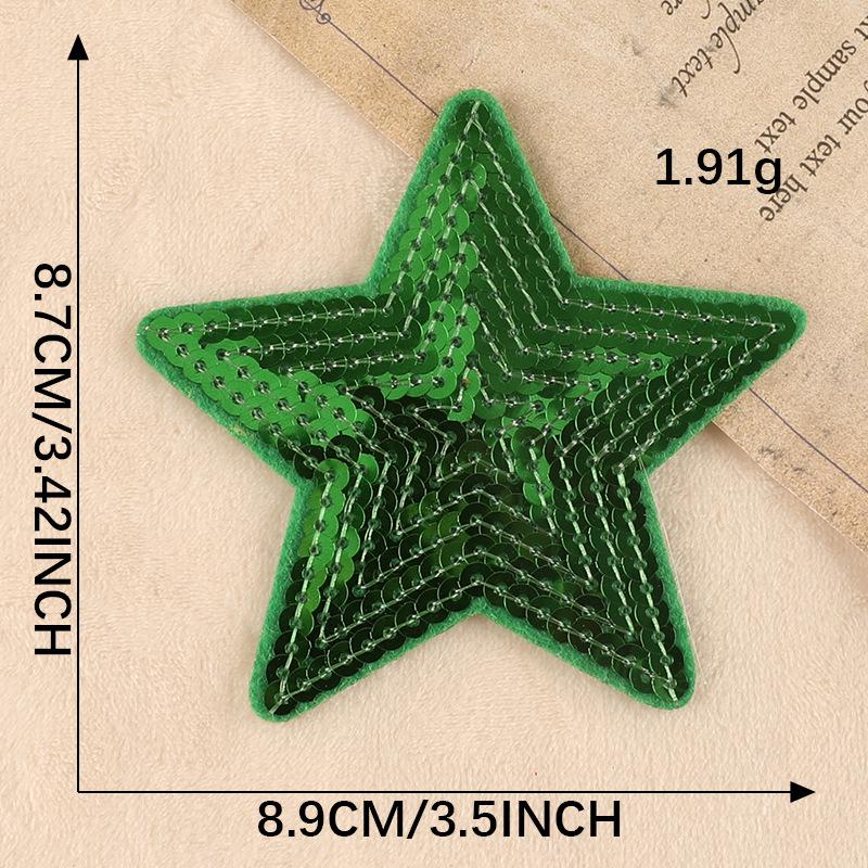 Dooku Embroidered Santa Claus & Tree Patch with Sequins - Clothing Accessory