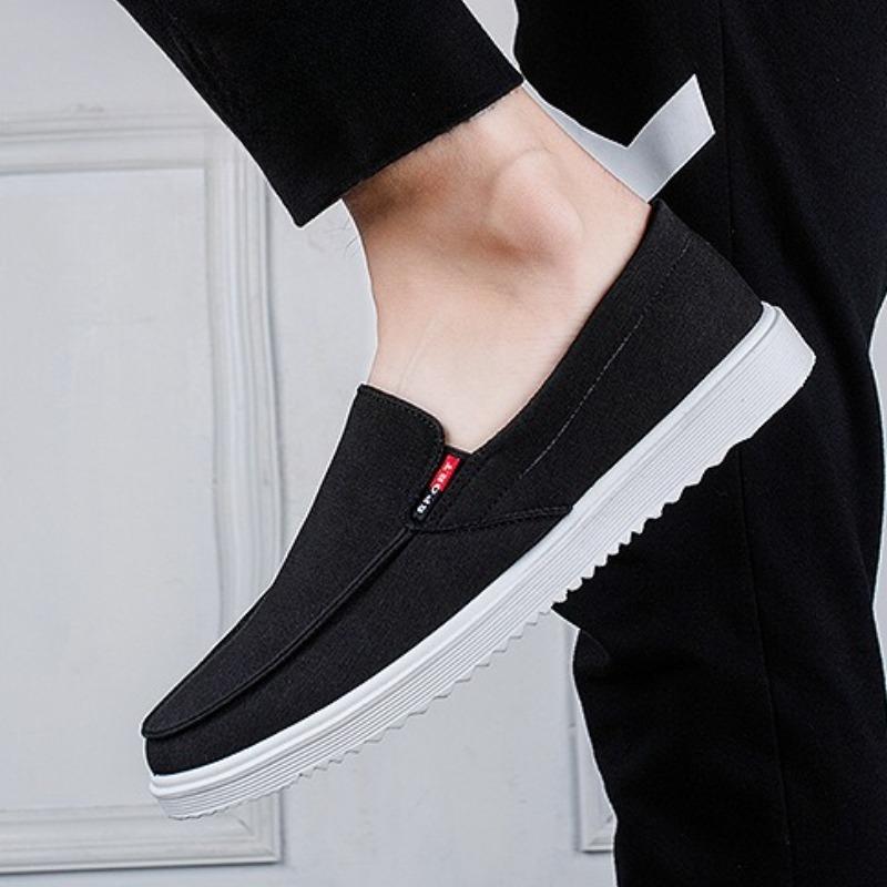 Brand Men Canvas Shoes Platform Slip on Breathable Cloth Shoes Summer Outdoor Wear Citywalk Light Casual Sneakers Zapatos Hombre