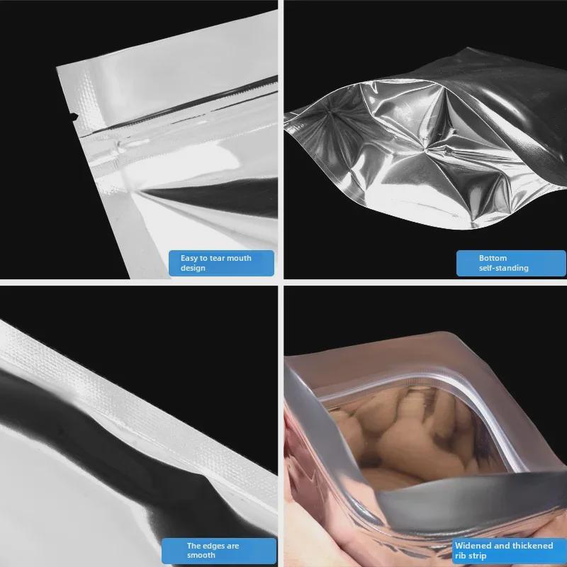 Opaque, Stand-up, Thickened Aluminum Foil Ziplock Bag for Nuts
