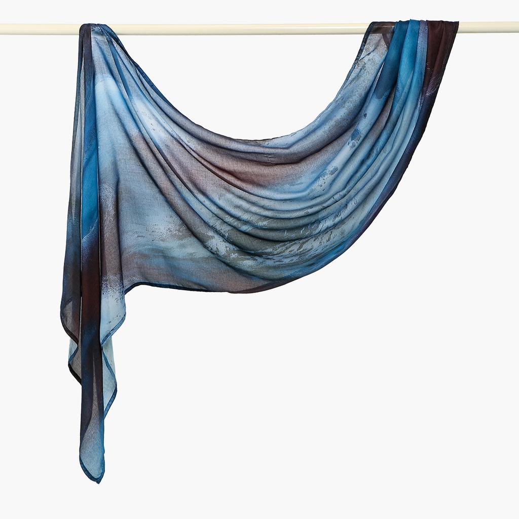 Fashion Printed Watercolor Modal Hijab Scarf For Woman Muslim Digital Printing Shawls Turban Ramadan Headscarf Scarves 170*70Cm