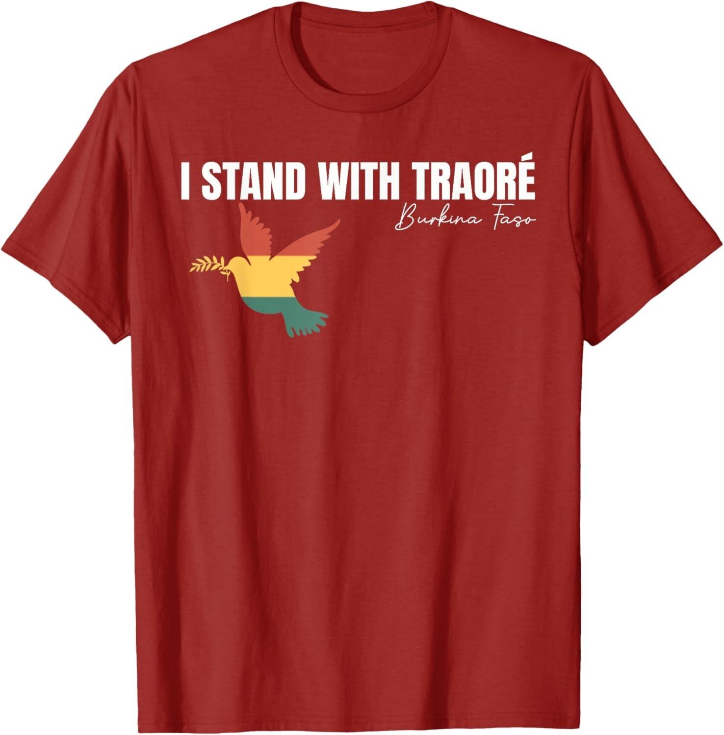I Stand With Burkina Faso-Ibrahim Traoré I Stand With Traore Pan-African T-Shirt XL