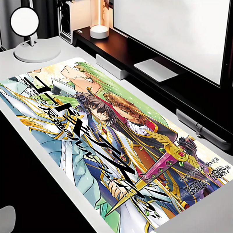 Anime Code Geass Theme Premium Non-slip Mouse Pad with Stitched Edges,Durable Rubber Material,for Desktop & Gaming Great Gifts