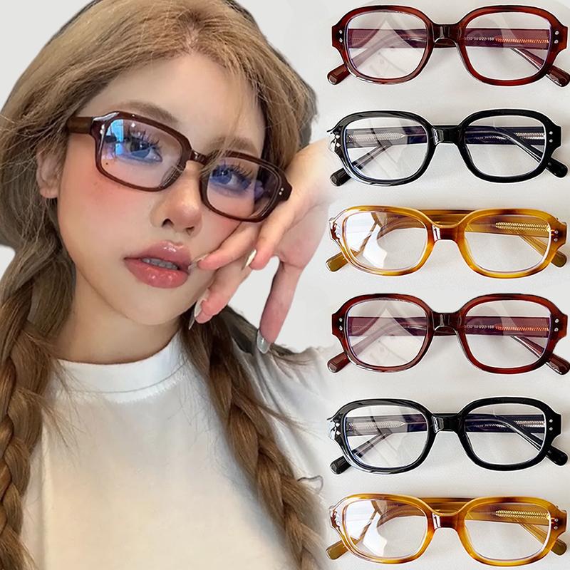 Vintage Square Frame Eyeglass Women Red Computer Reading Glasses Clear Anti Blue Light Blocking Eyewears Decorative Goggles