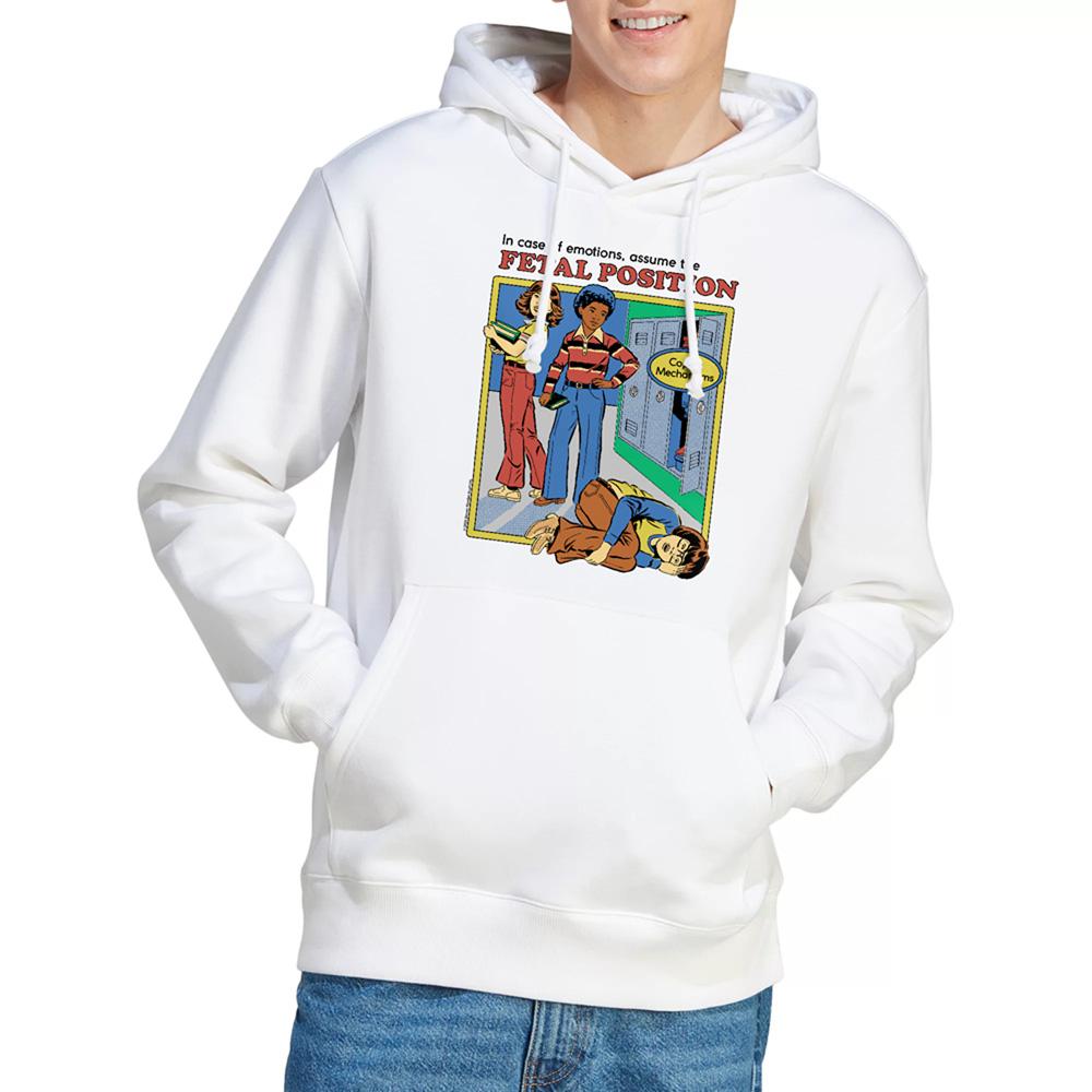 Steven Rhodes Unisex Adult Assume The Fetal Position Hoodie