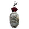 Moss Agate & Other Natural Gemstone Ethnic Pendant Jewelry 2" J 1462