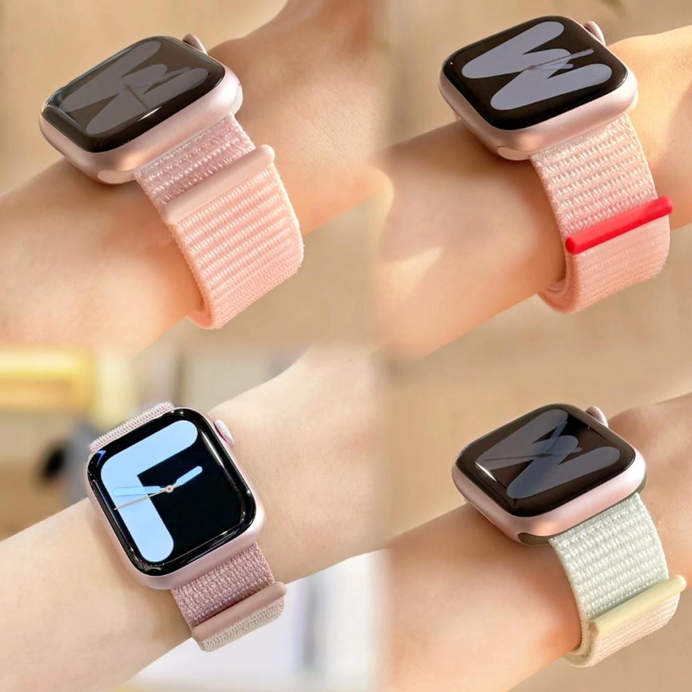 Cinturino in Nylon a Passante Per Apple Watch Bands 46mm 44mm 40mm 41mm 45mm 42mm Cinturino Originale iWatch Serie 11 10 SE 9 8 Ultra 3