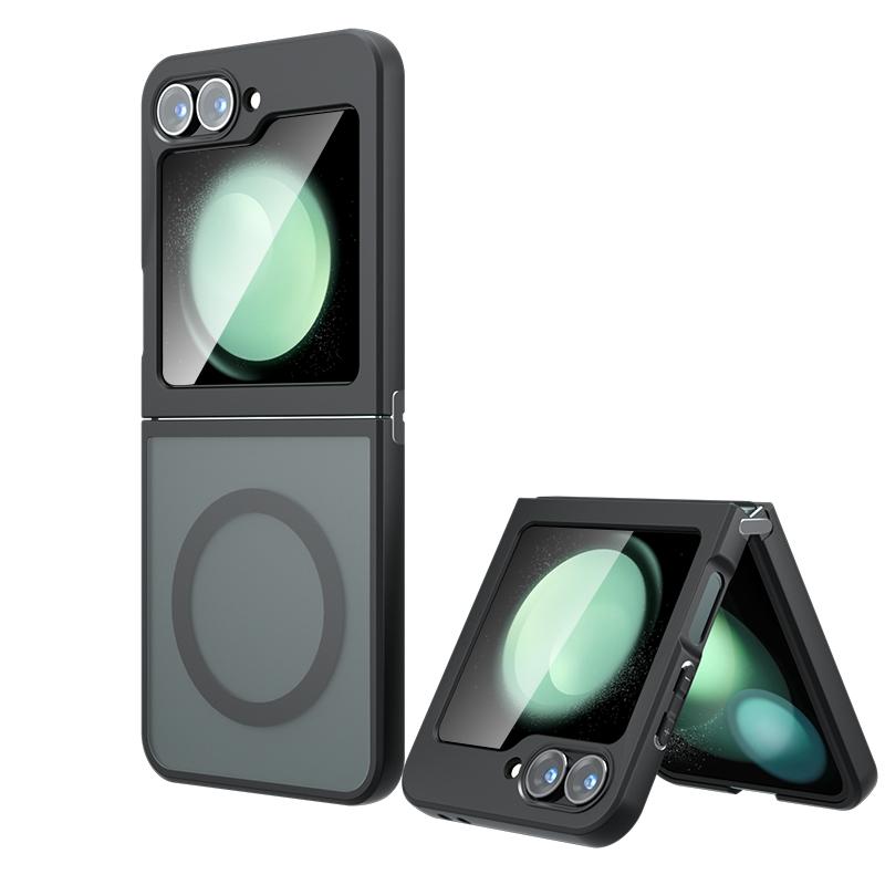 

Для Samsung Galaxy Z Flip6 Flip5 Flip 5 6 матовый противоударный чехол TPU с защитой от отпечатков пальцев, устойчивый к падениям, не желтеющий, задняя крышка, корпус Z Flip6 прозрачный черный