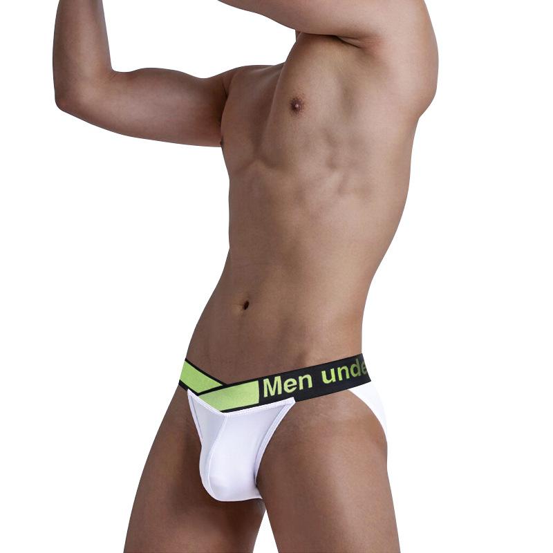 

Эластичные дышащие мужские стринги из хлопка со средней талией