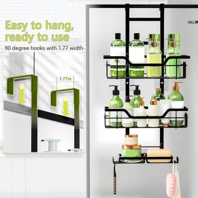 Duş Düzenleyici Banyo Saklama Rafı Güçlü Yük Taşıma Kolay Montaj 3 Katlı Paslanmaz Duş Organizatörü Saklama Rafı Raflı
