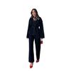2025 Cross-border European and American Women's Clothing Amazon Fashion Casual Lapel Denim Lace Retro Versatile Two Pieces