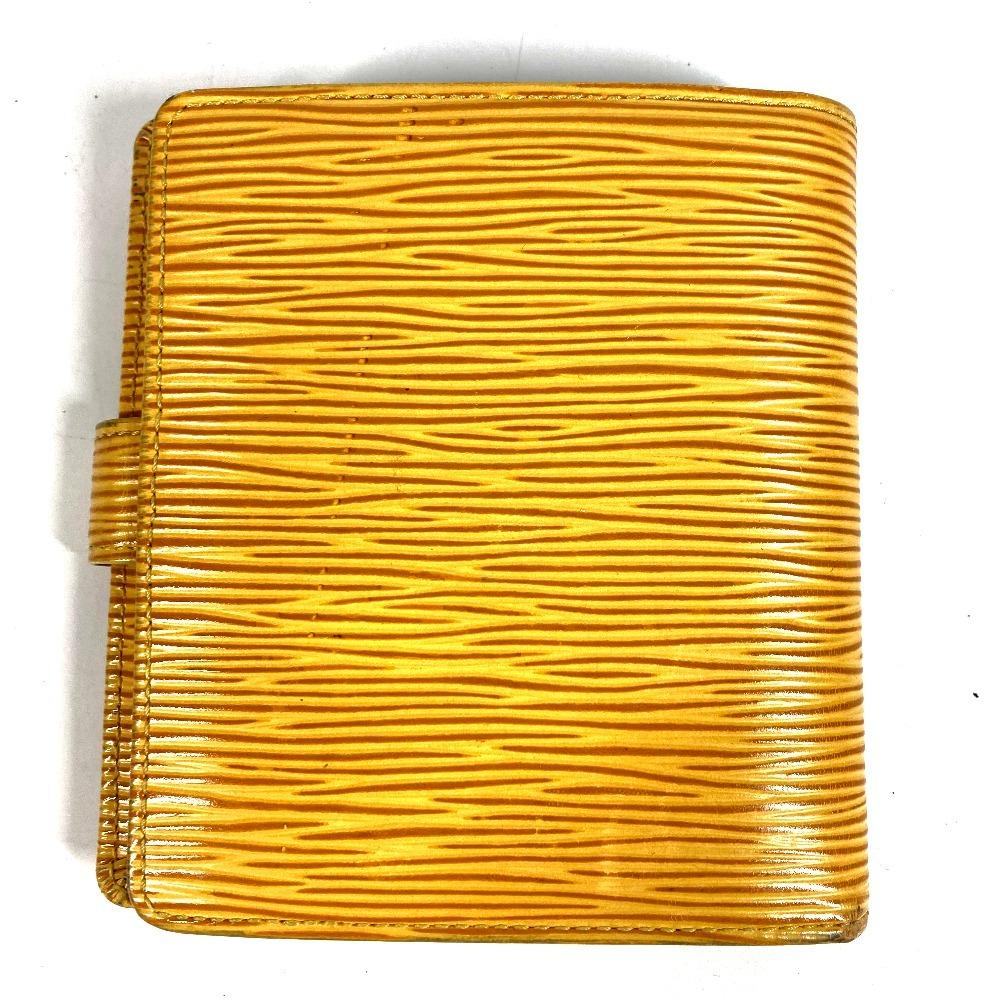 Louis Vuitton M63559 Epi Porte Vie Compact Folded Wallet Leather Tassiri Yellow