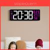 Modern Digital Wall Clock With Led Display And Temperature Humidity For Living Room And Office