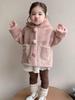 2025 Winter Hooded Faux Fur One-Piece for Baby Girls – Sweet & Warm Outerwear