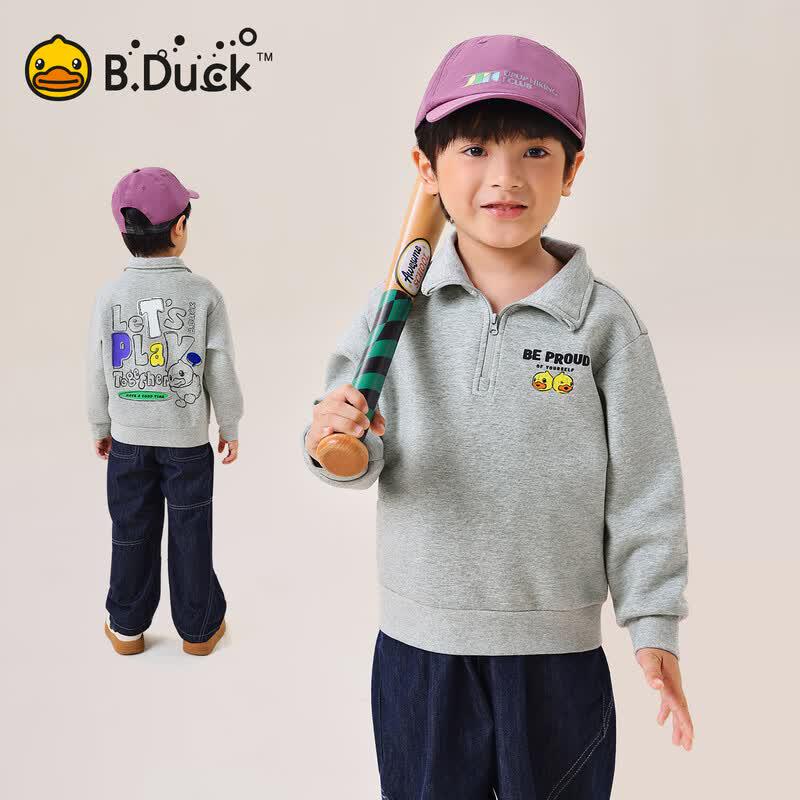 B.Duck Boy s Spring/Autumn Polo Sweatshirt 130CM