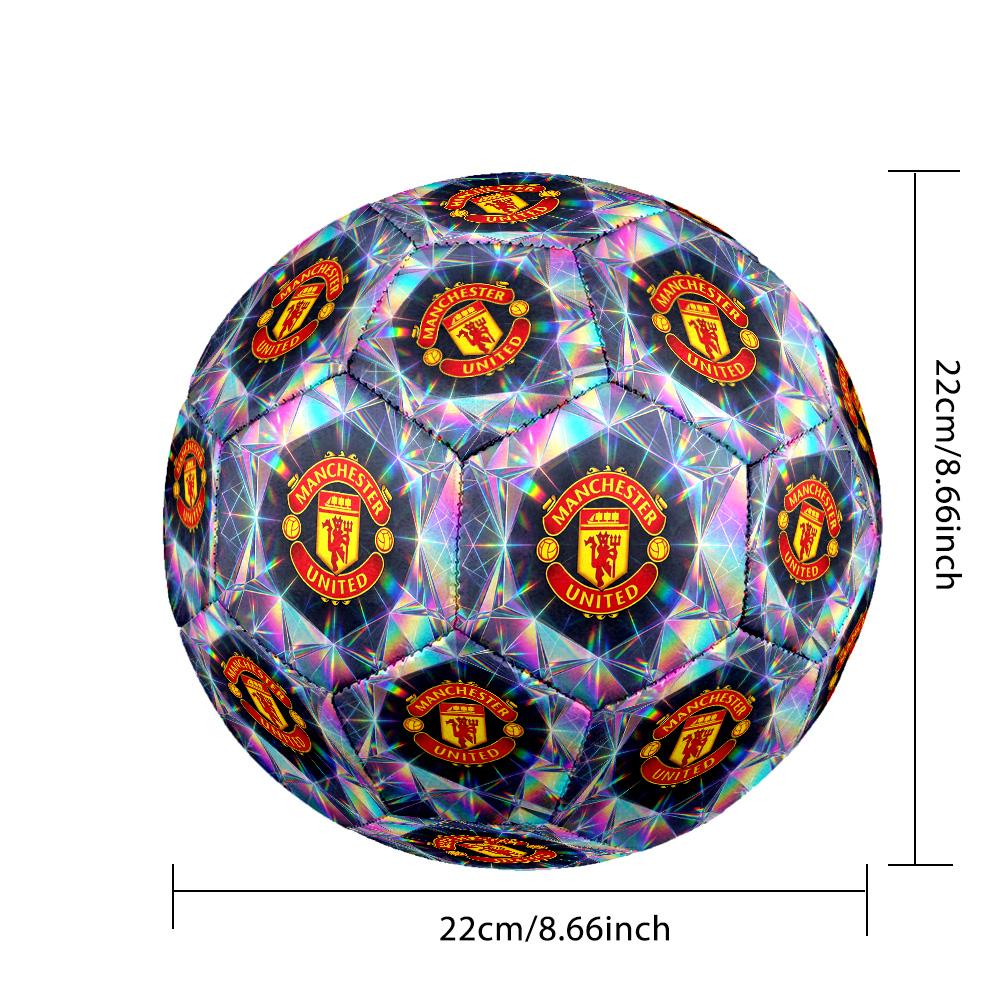Pallone da calcio tema Manchester United Taglia 5 Pallone da calcio Tocco Morbido Pallone da calcio per Allenamento Professionale per Sport all'Aperto