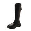 Thick-soled boots Children's 2025 new autumn British style but knee knight boots Small height-increasing boots
