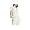 Adidas Striped Loose Short Sleeve T-Shirt Women tops Linen-Green IY4228