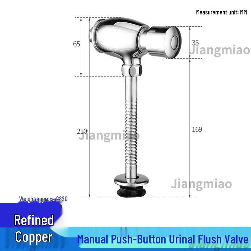 MDNG Concealed Brass Urinal Manual Flush Valve