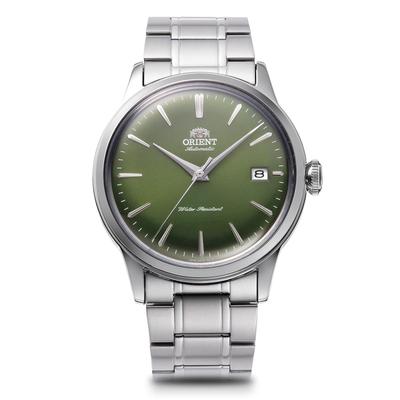 Zegarek Bambino Automatic Glass z Japońską Gwarancją Zegarek, Męski, Zielony, RN-AC0M09E, Producenta