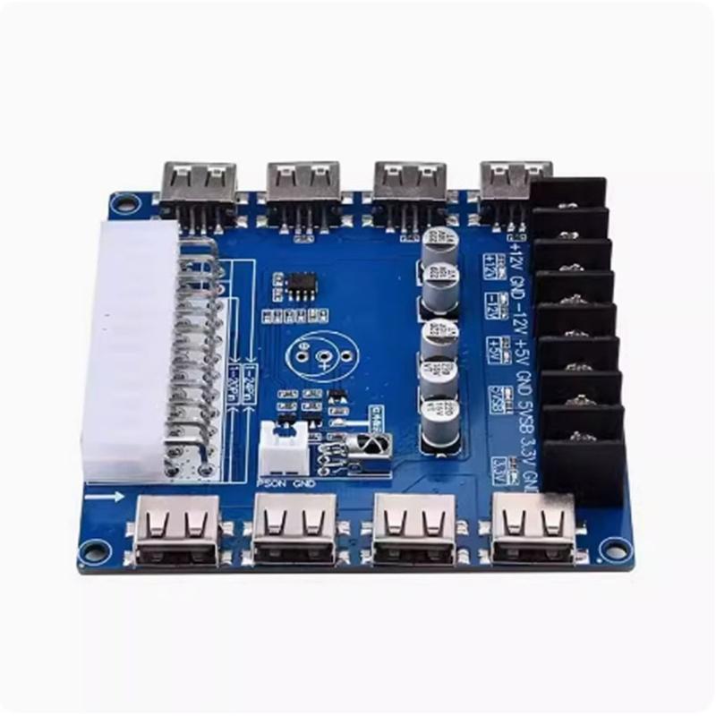 Universal Computer Power Supply Unit 8 USB Charging Specks Practical Computer Power Extension Board for DIY Applications