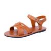 Fashion Women's Beach Glamour Sandals Elastic ankle strap Casual bohemian crossover lace-up simple holiday summer soft-soled sandals