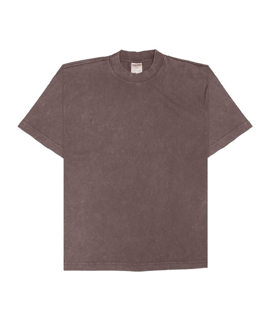 SHAKA WEAR 9.0Oz Garment-Dye Designer Oversized T-Shirt_Mocha Brown