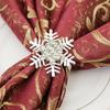 Kitchen Restaurant Table Decoration Snowflake Napkin Buckle Napkin Rings