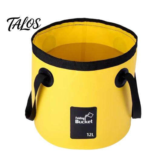 Double Handle Carry Bucket 12/20L Collapsible Water with Handles, Large Foldable Container, Container Portable Pail for Outdoor, Camping, Fishing, Car