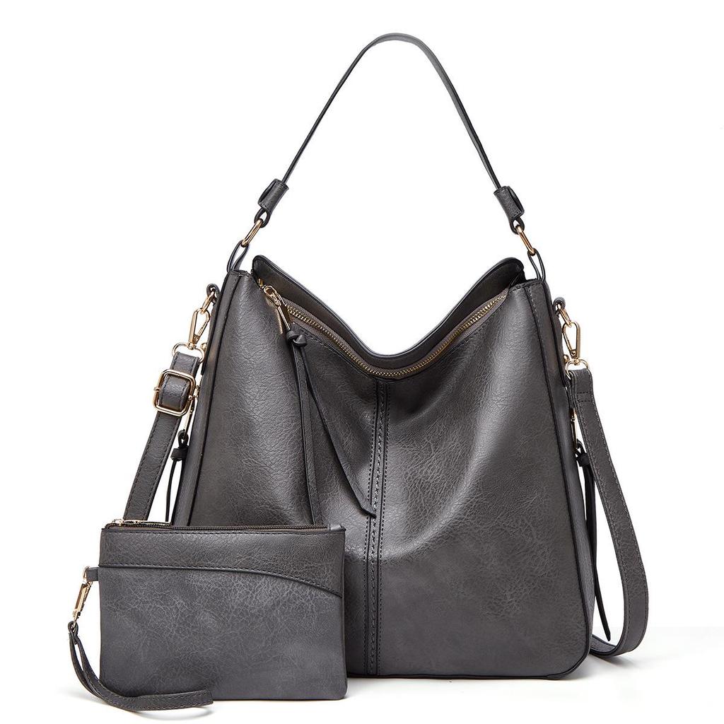 2022 Women's PU Handbag Set: European & American Style Crossbody and Shoulder Bag Trio