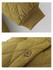 Plus Size Lightweight Cotton Padded Jacket for Autumn/Winter - Middle-Aged & Elderly Women's Outerwear