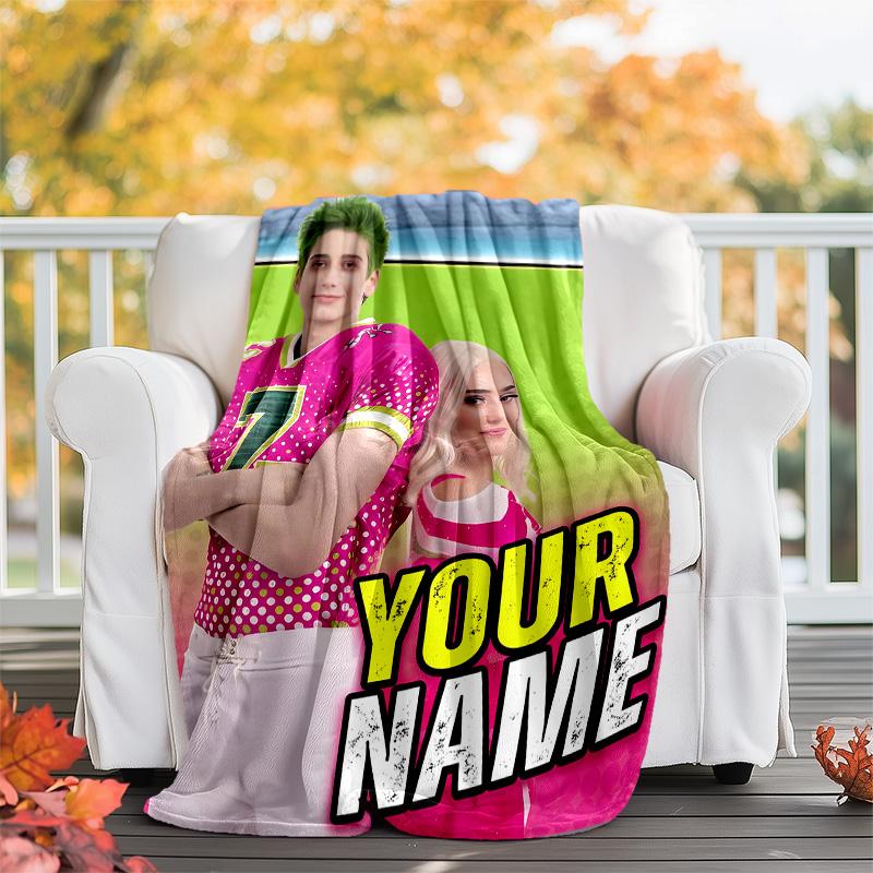 Customiz Name Personality Zombies Blanket Soft&Warm Office Bed Travel Lunch Break Blanket,Gift All Seasons