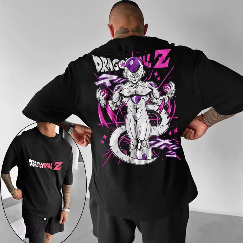 Dragon Ball Japanese Anime Printed Mens TShirt Majin Buu Boys Children Harajuku Short Sleeve Kids Goku Tshirt Summer Clothing