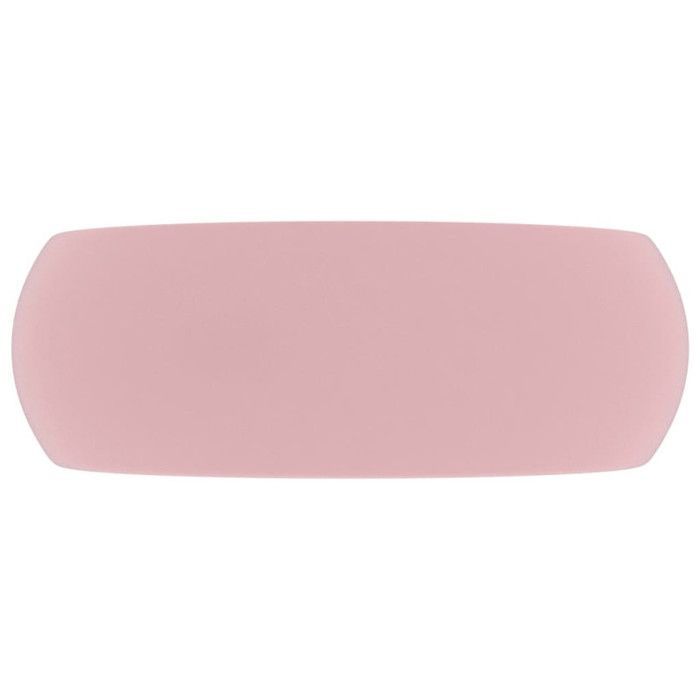 VidaXL Round Luxury Washbasin Countertop Toilet Sink Bathroom Kitchen Cloakroom Home Interior Pink 146999