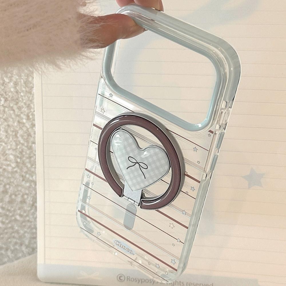 American Star Is Suitable for Apple 17promax Mobile Phone Case IPhone16 Love Magnetic Bracket 14 Transparent 13 Soft Shell