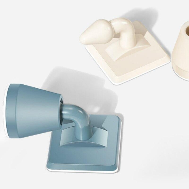 1 Pc Non-punch Silicone Mute Door Stopper Touch Toilet Wall Absorption Door Plug Anti-bump Door Holder Gear Gate Resistance