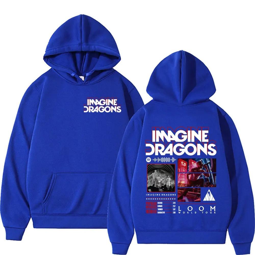Band Imagine Dragons Loom World Tour Hoodies Men Women Fashion Hip Hop Vintage Classic Hoodie Oversized Y2k Pullover Tracksuit Female Male Clothing