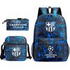 Zaino da Tifoso di Calcio per Bambini e Ragazzi Manchester United Semplice Casual Zaino Giornaliero Borsa a Spalla con Astuccio