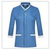 Women's Three-Quarter Sleeve Hotel Attendant Uniform with Print Embroidery