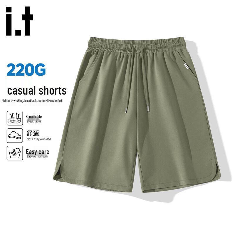 Fingercroxx IT Men s Heavy Knit Casual Drawstring Shorts 3XL