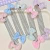 Children Sweet Bowknot Hair Comb Clip New Trendy Elastic Hair Clips Hairpins Barrettes For Girls Baby Hair Accessories Headbands