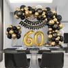 Black Gold Balloon Decorations for Birthday Events & Photography Props