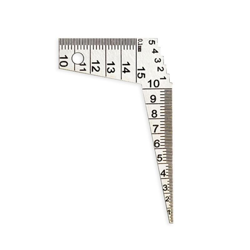 652F Feeler Gauges 1-15mm / 1-10mm Tapered Feeler Gauges StainlessSteel Narrow Feeler Gauges for Measuring Gaps Width or Thick
