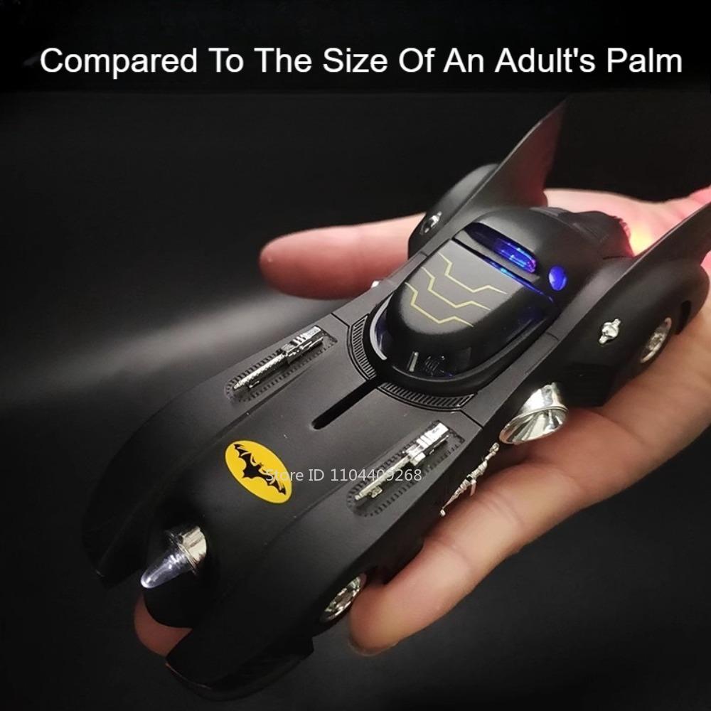 1:38 Scale Batmobile Toy Car Model Alloy Diecast Pull Back Sound Light Classic Movie Vehicles Models Hobby Ornaments Gifts