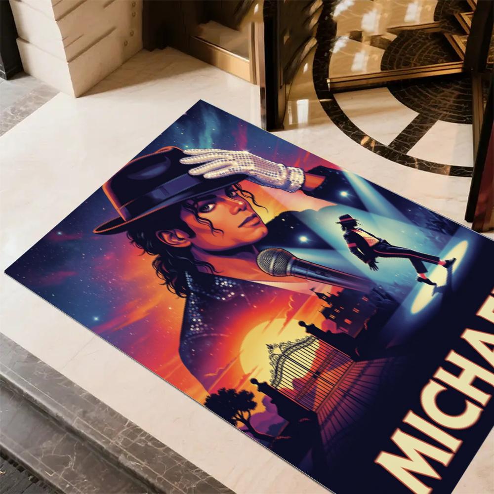 Michael Jackson Pop Art Dance Carpet Design For Balcony Outdoor Playrooms Dining Room Antislip Carpet Decorate Offices Spiritual Gift