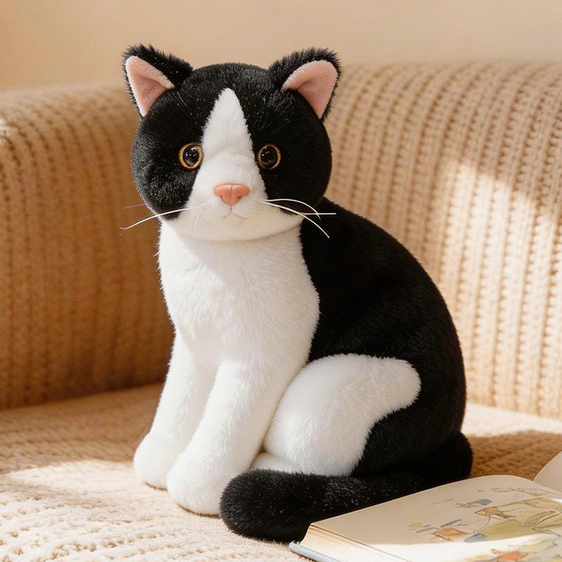 26Cm Zittende Kat Pluche Speelgoed Gesimuleerd Zoals Echt Kleine Kitten Dier Pop Huisdecoratie Verjaardagscadeau 26cm