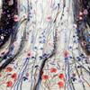 Embroidered Aquatic Plant Lace Fabric 3D Floral Tulle Mesh per Yard for Couture Wedding Dress Runway Costume Skirt Embellishment