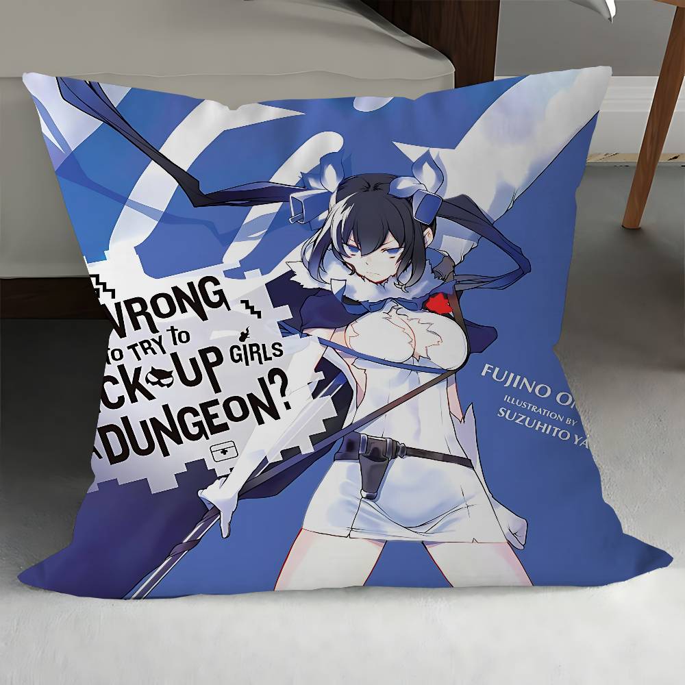 DanMachi Хестия Аниме Наволочка Чехол для подушки Обивка Диван Декоративная подушка Домашний декор Наволочка 12x12Inch
